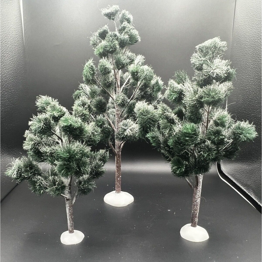 Dept 56 Village Jack Pines Trees ~ Set of 3 -  9", 12" & 15"‎ ~ #52622